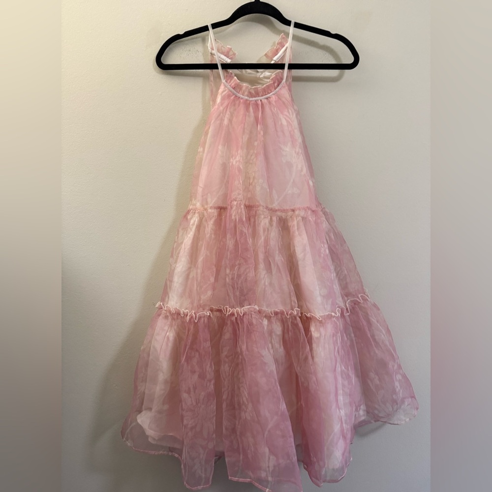 Free People Sweet Serenade Floral Open Back Mini Dress in Bubblegum Pink - S - Picture 4 of 16